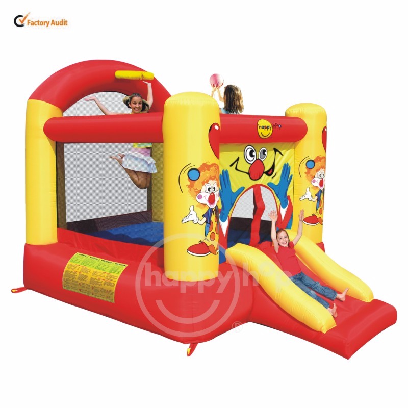 9304Y-Clown Slide and Hoop Bouncer