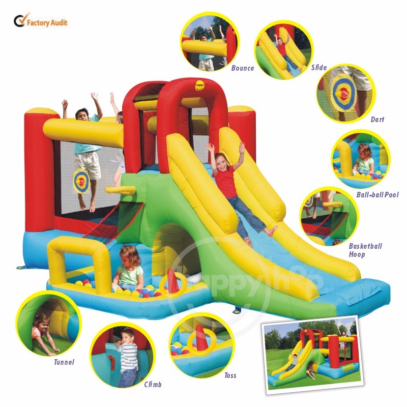 Bouncy Inflatable with Slide Combo-9160 Bouncer Slide Pool