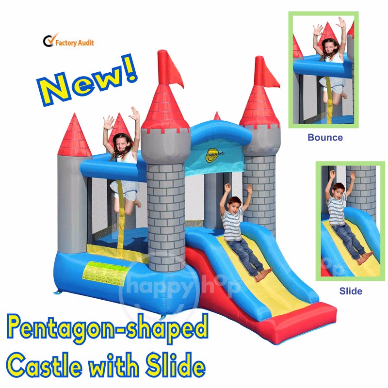 9018N--Pentagon-shaped Castle with Slide