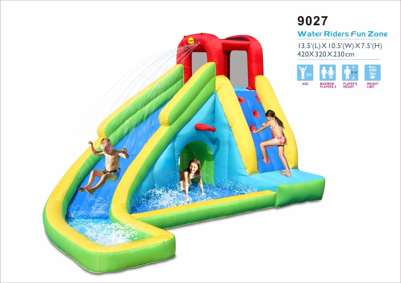 Inflatable water slide-9027 Water Riders Fun Zone